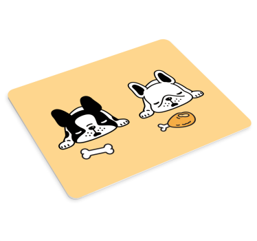 Originálna podložka pod myš spiacich psov duo - Tenstickers
