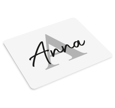 Veľké začiatočné a pomenujte vlastné moemat - Tenstickers