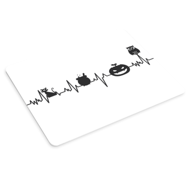 Originálna podložka pod myš zvieracie postavy srdca - Tenstickers