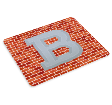 Podložka pod myš s menom tučné písmeno b - Tenstickers