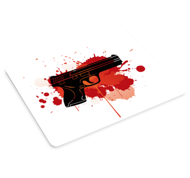 Originálna podložka pod myš s vyžarujúcou zbraňou - Tenstickers