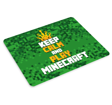 Zachovaj pokoj a hraj vinylovú podložku pod myš minecraft - Tenstickers
