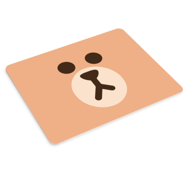Originálna podložka pod myš s roztomilou medvedíkovou tvárou - Tenstickers