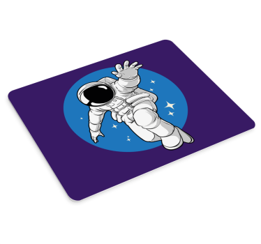Herná podložka pod myš astronaut v kozmickom priestore - Tenstickers