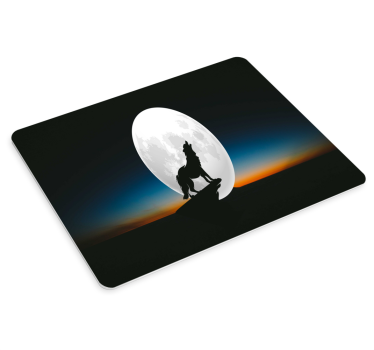 Vytie vlka za svitu mesiaca ďalšie podložky pod myš - Tenstickers