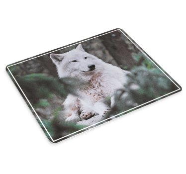 Biely vlk viac podložiek pod myš - Tenstickers