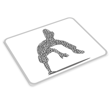 Hip hop tanečnica originálna podložka pod myš - Tenstickers