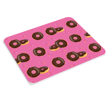 Podložka pod myš so vzorom farebné posypané dobroty - Tenstickers