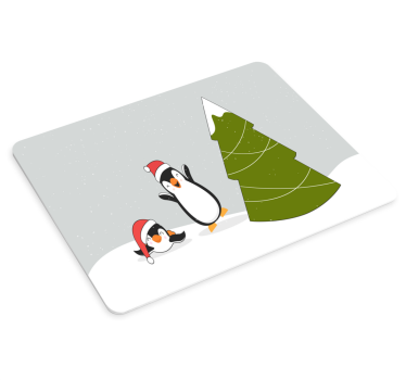 Tučniaky a podložka pod vianočný stromček - Tenstickers