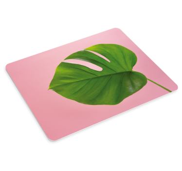 Originálna podložka pod myš s akcentom monstera leaf - Tenstickers