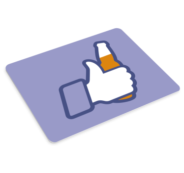 Originálna podložka pod myš s gestom palec hore - Tenstickers