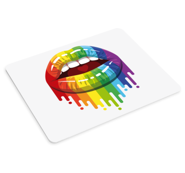 Originálna podložka pod myš farebný lip drip - Tenstickers
