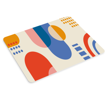 Podložka pod myš so vzorom geometrická farebná zmes - Tenstickers