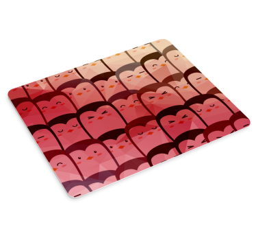 Geometrické tučniaky viac podložiek pod myš - Tenstickers