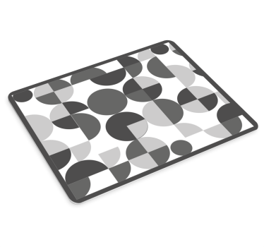 Podložka pod myš so vzorom geometrické kruhy - Tenstickers