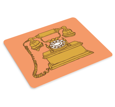 Originálna podložka pod myš klasický rotačný telefón - Tenstickers
