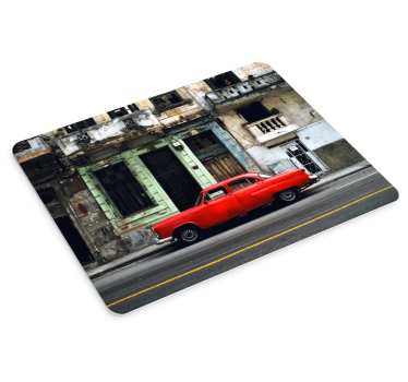 Originálna podložka pod myš Červené auto classic - Tenstickers