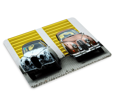 Originálna podložka pod myš s vintage autami - Tenstickers
