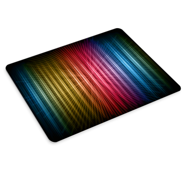 Hracie vinylové podložky pod myš rainbow lines - Tenstickers