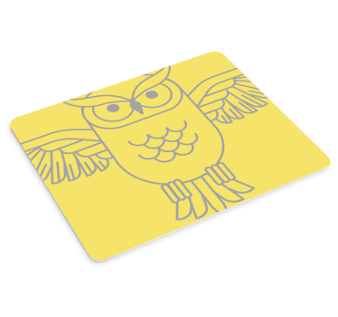 Originálna podložka pod myš obrys sovy - Tenstickers