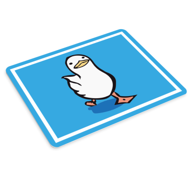 Originálna podložka pod myš s pôvabnou kačicou - Tenstickers