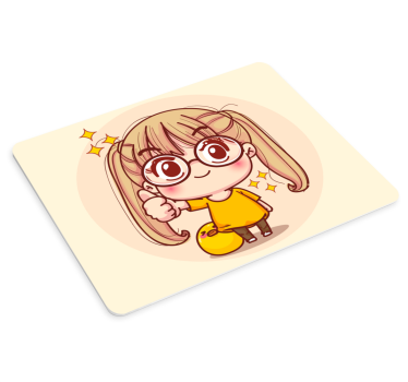 Anime podložka pod myš s veselou karikatúrou - Tenstickers