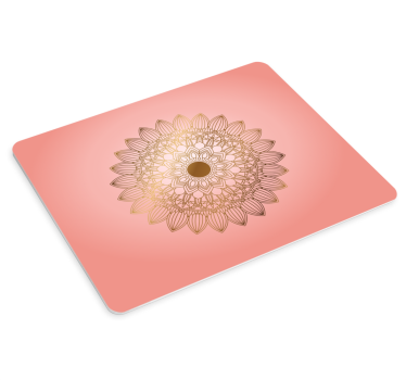 Podložka pod myš so vzorom elegantná kvetinová mandala - Tenstickers