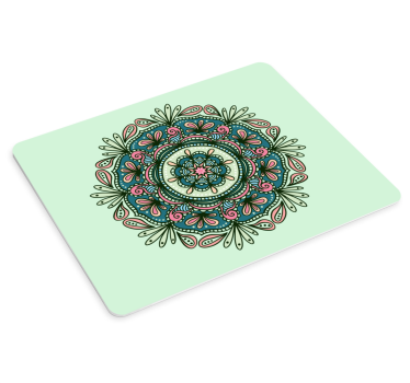 Podložka pod myš so vzorom kvetinová mandala - Tenstickers