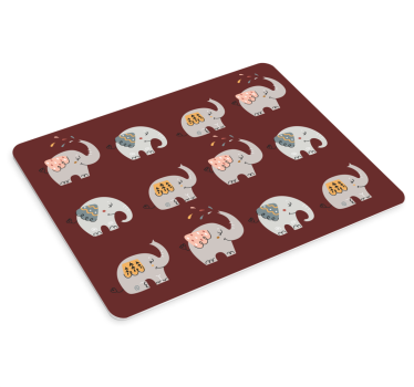 Originálna podložka pod myš s roztomilým sloním vzorom - Tenstickers