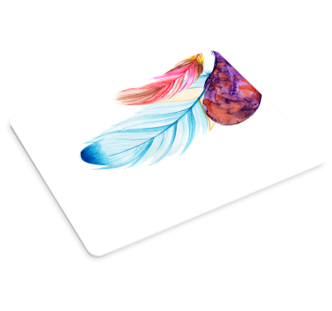 Originálna podložka pod myš farebné pierkové umenie - Tenstickers