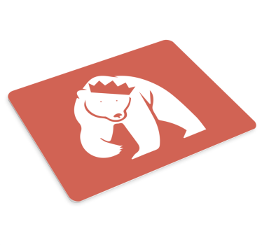 Originálna podložka pod myš dizajn kráľovskej medvede - Tenstickers