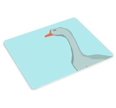 Originálna podložka pod myš geometrický profil husí - Tenstickers