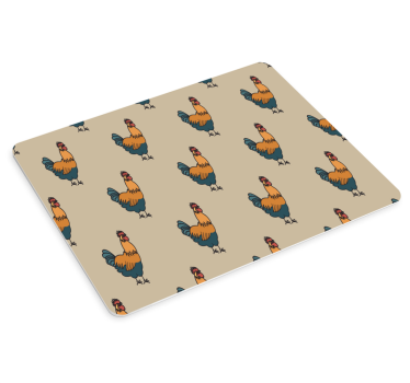 Originálna podložka pod myš s farebným vzorom kuriatok - Tenstickers