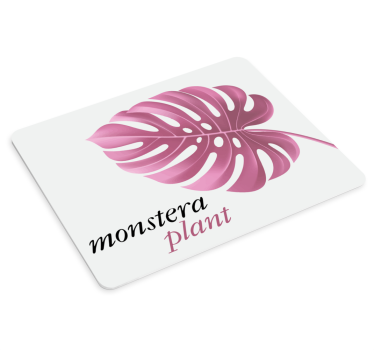Originálna podložka pod myš monstera list zvýraznenie - Tenstickers