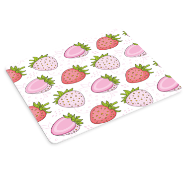 Podložka pod myš so vzorom roztomilý jahodový potlač - Tenstickers