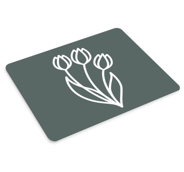 Originálna podložka pod myš elegantný kvetinový vzor - Tenstickers