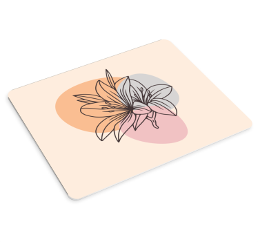 Originálna podložka pod myš elegantný kvetinový dizajn - Tenstickers