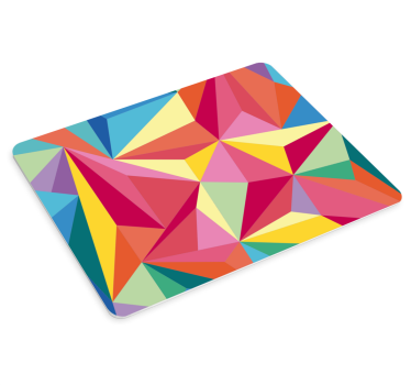 Viacfarebný geometrický obrázok pôvodná podložka pod myš - Tenstickers