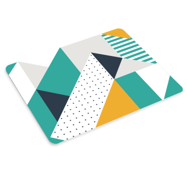 Trojuholníky geometrické umenie originálna podložka pod myš - Tenstickers