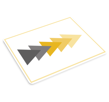 Podložka pod myš so vzorom dynamický šípový motív - Tenstickers