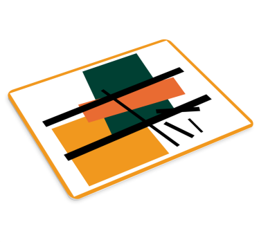 Podložka pod myš so vzorom abstraktné geometrické tvary - Tenstickers