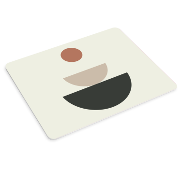 Podložka pod myš so vzorom abstraktné kruhové tvary - Tenstickers