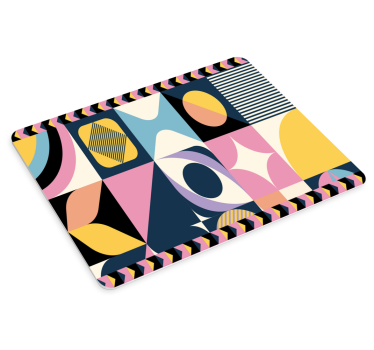 Podložka pod myš so vzorom abstraktná geometrická kompozícia - Tenstickers