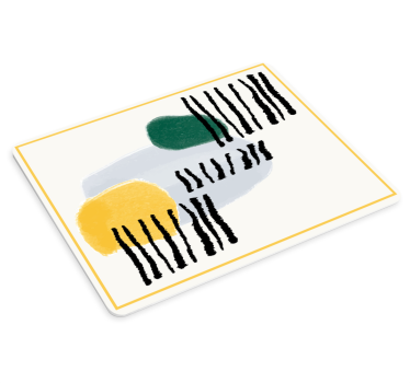 Podložka pod myš so vzorom abstraktné štetce - Tenstickers