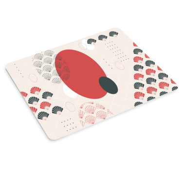 Geometrické vzory japonských podložiek pod myš - Tenstickers