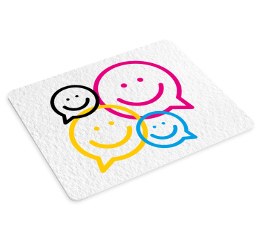 Originálna podložka pod myš s farebnými úsmevmi - Tenstickers