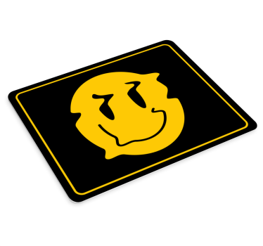 Originálna podložka pod myš usmievavá žltá ikona - Tenstickers