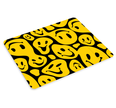 Podložka pod myš so vzorom Šťastná ikona kolekcia - Tenstickers