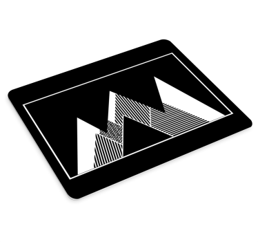 Podložka pod myš so vzorom abstraktné geometrické vrcholy - Tenstickers