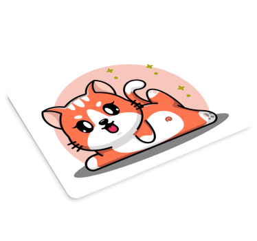 Anime podložka pod myš hravá mačka - Tenstickers